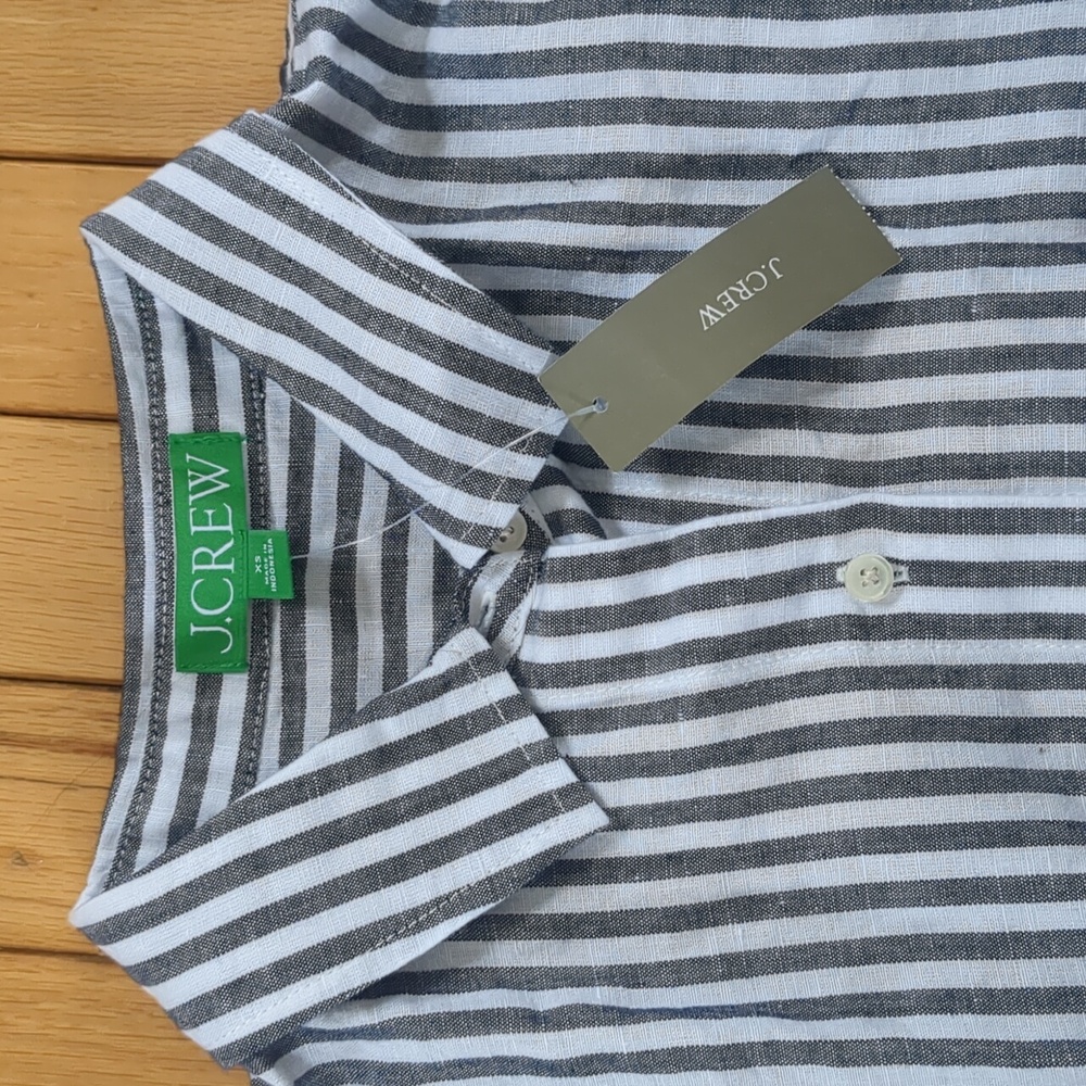 J. Crew Striped Shirt Dress